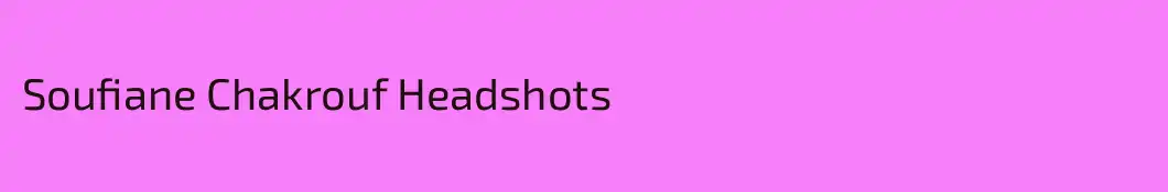 Soufiane Chakrouf Headshots